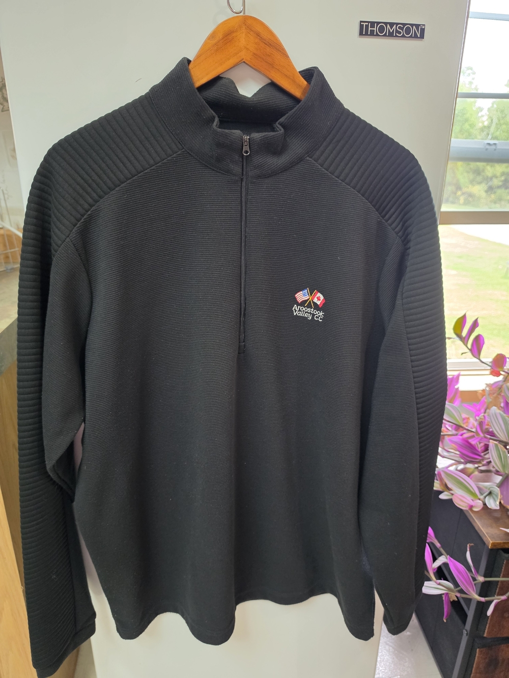 Antigua Aroostook Valley CC Men's Golf Pullover XL Black